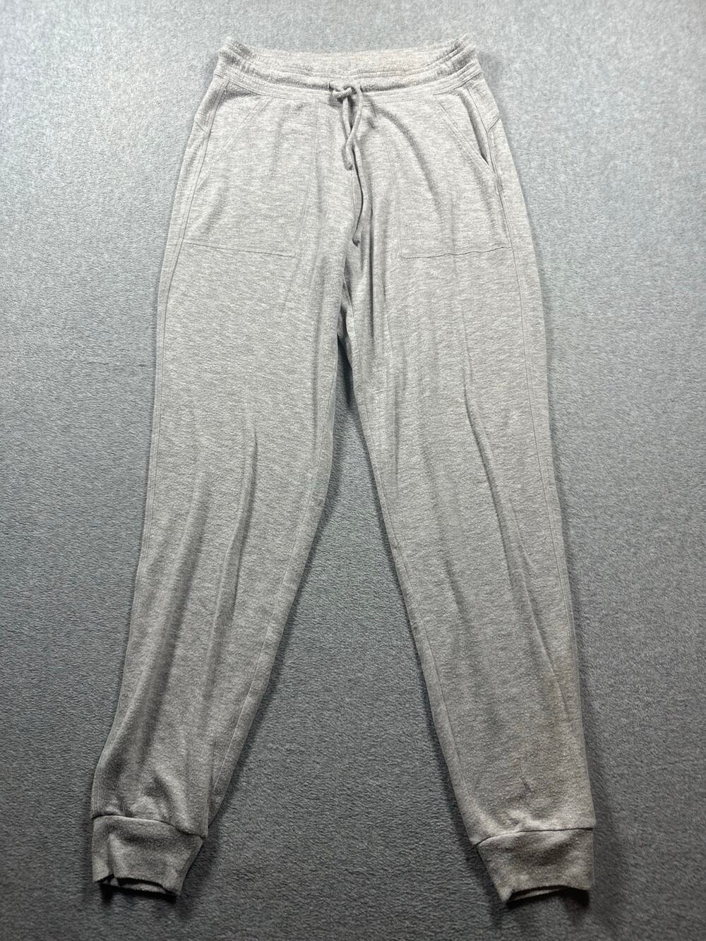 Alo Soho Joggers Sweatpants Women's ~Medium Gray Heather Loungewear Drawstring